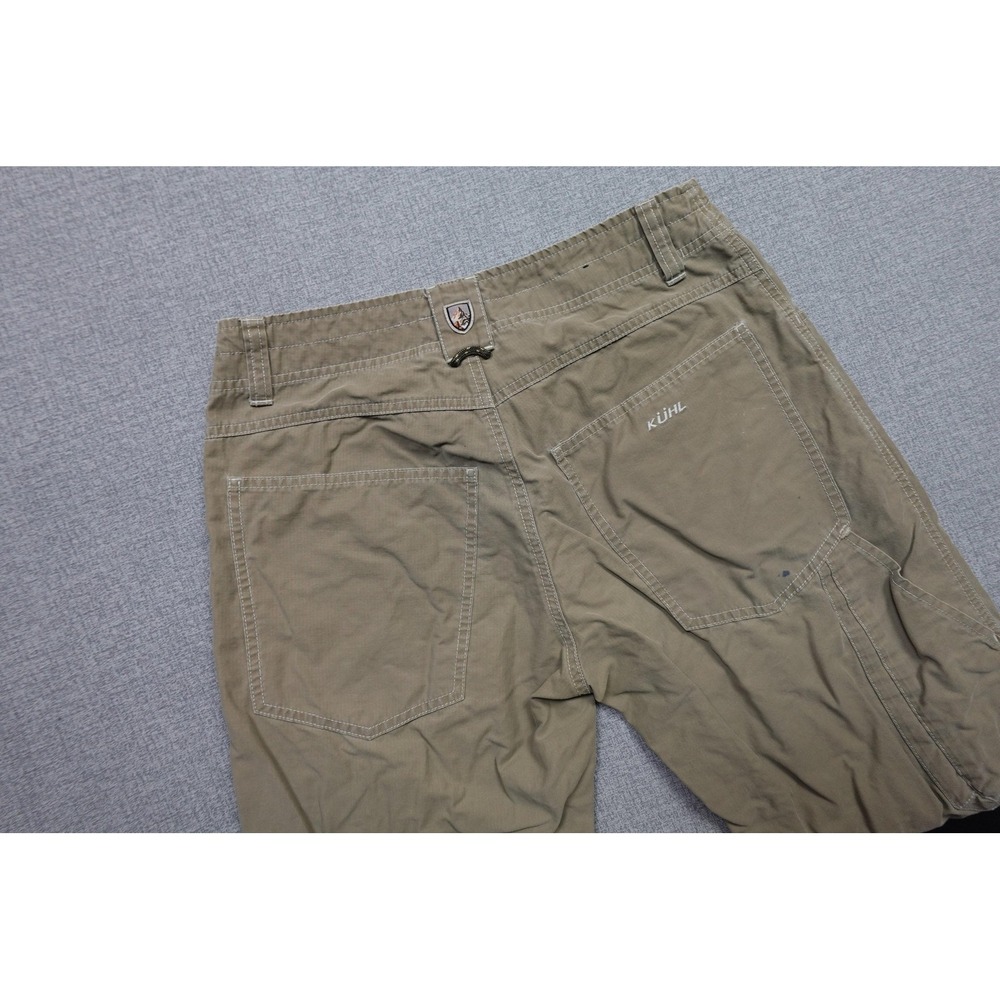 Kuhl Pants Mens 34x30 Brown Relaxed Fit Canvas Hiking Outdoor Casual Work
